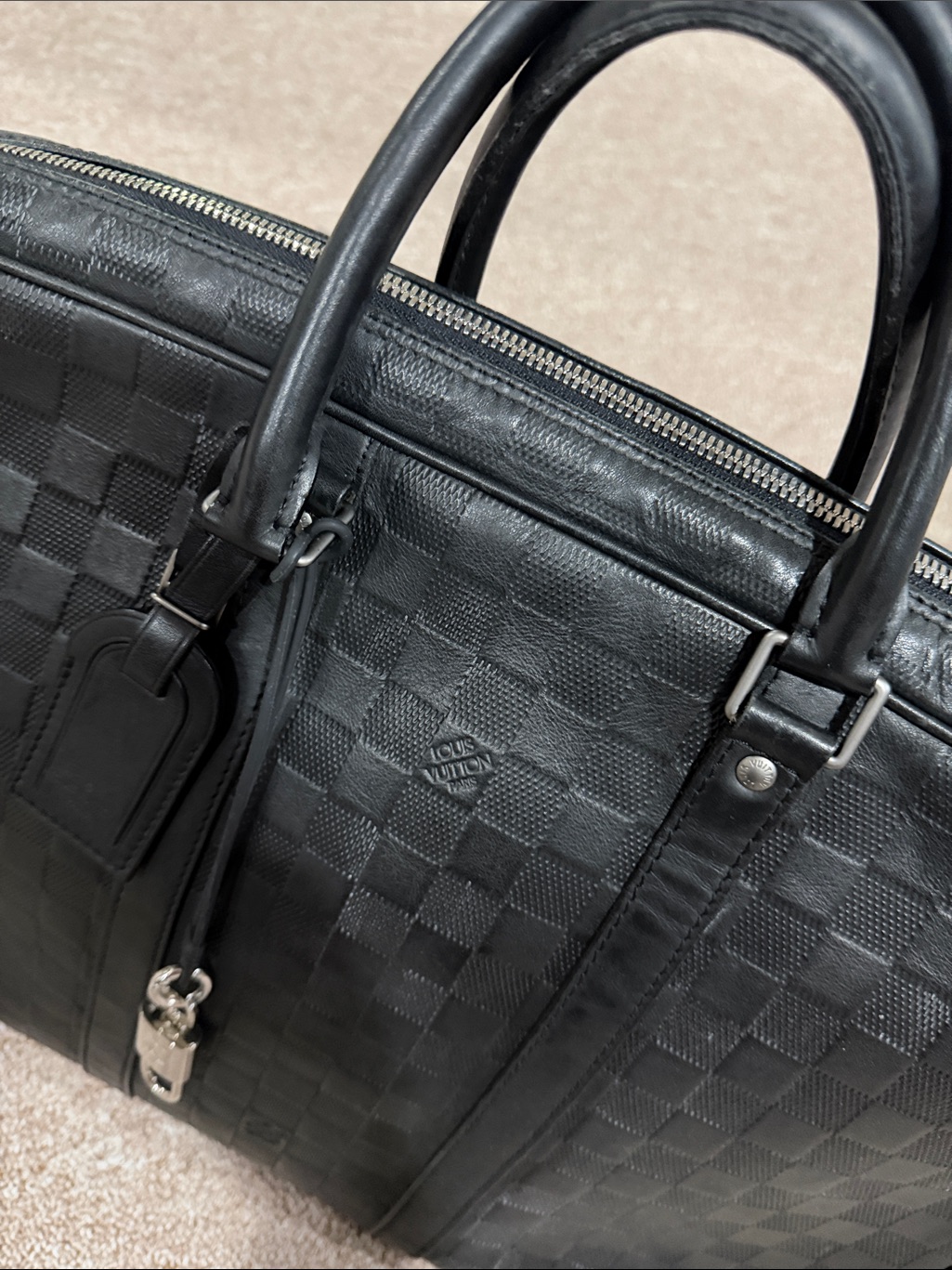 Louis Vuitton Pre-Owned Porte-Documents Voyage Briefcase Damier Infini Leatherpm